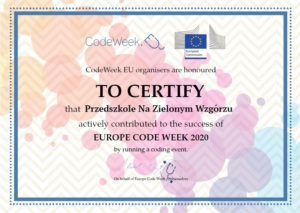 Code Week- certyfikat